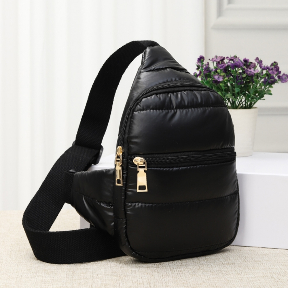 Solid Puffer Mini Sling Bag Crossbody Mini Purse Womens Fashion